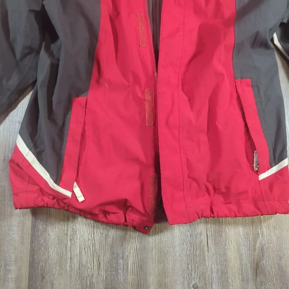 North Face Jacket Boys Large Long Sleeve Full Zip Pockets Hooded 14-16 HyVent
